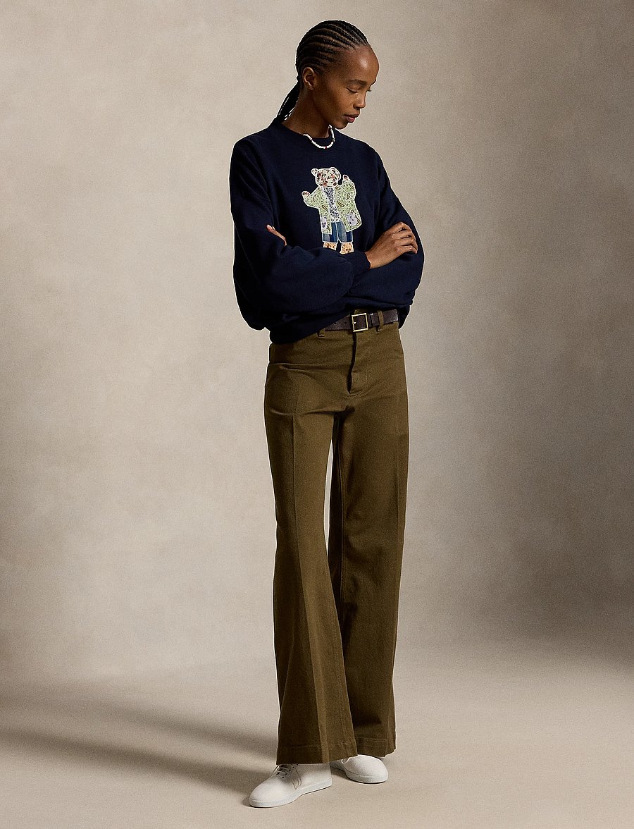 Polo Ralph Lauren - Patchwork Polo Bear Fleece Crewneck - vardagsstil - hunter navy - 4