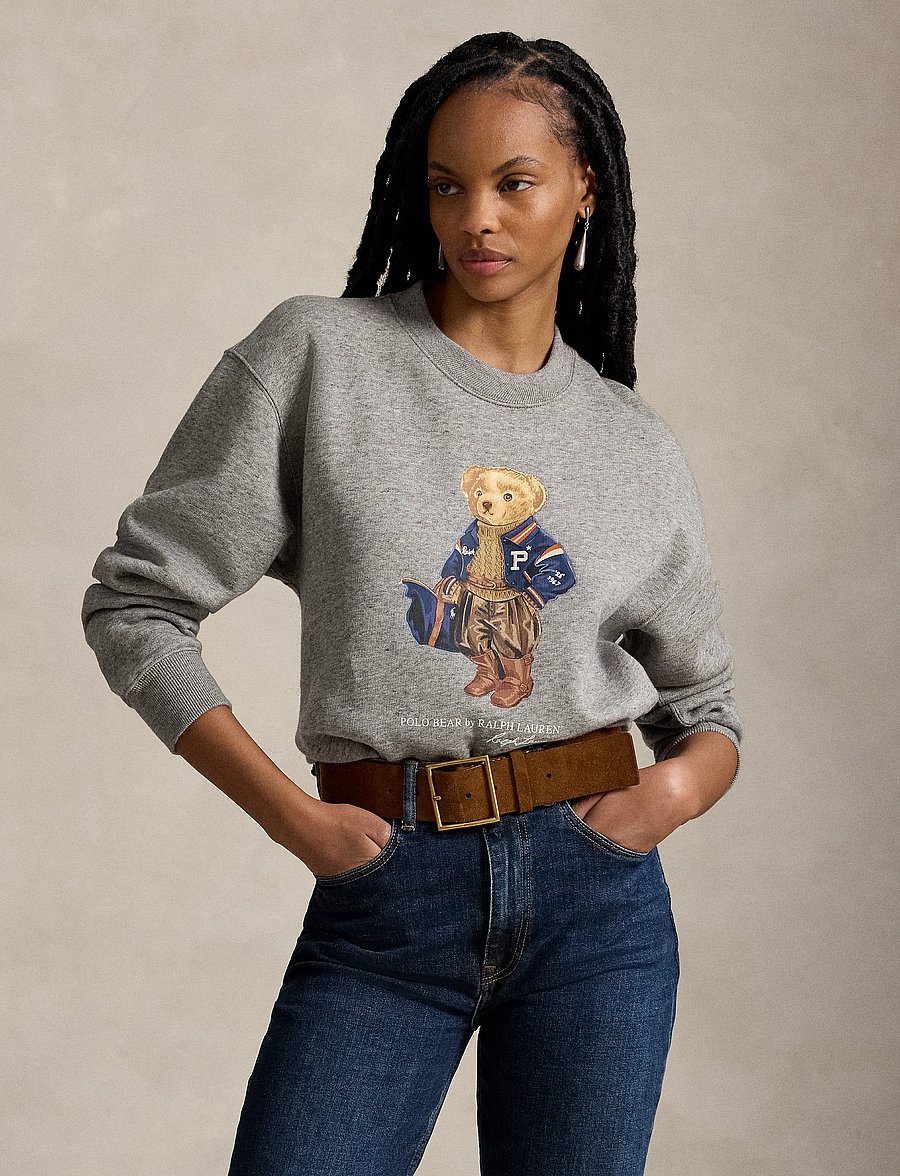 Polo Ralph Lauren - Polo Bear Fleece Crewneck - dark vintage heat - 0