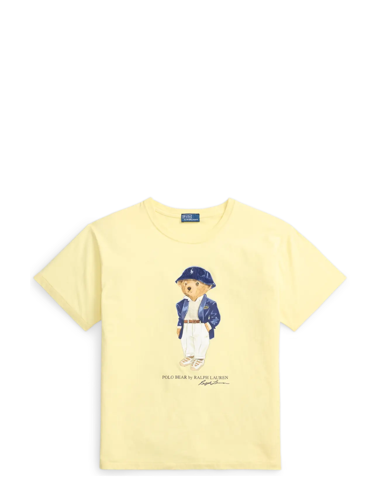 Polo Ralph Lauren Bear Cotton Jersey Tee, S, T-shirts & Oberteile, Gelb - Short-sleeved, Frauen