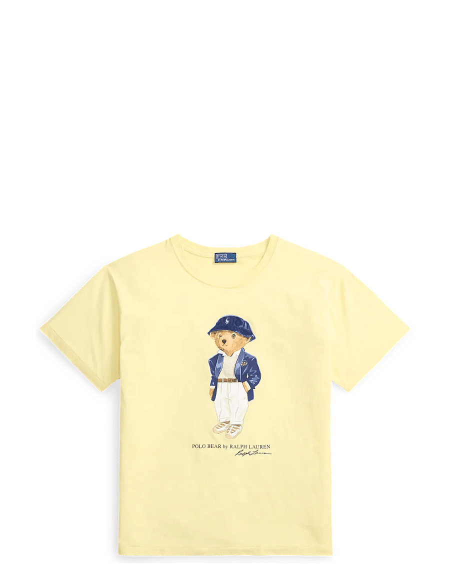 Polo Ralph Lauren - Polo Bear Cotton Jersey Tee - t-shirts - t-bird yellow - 0
