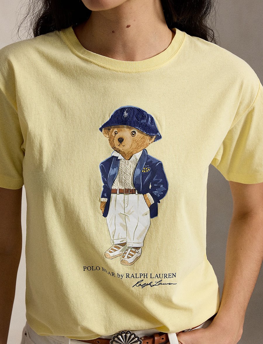 Polo Ralph Lauren - Polo Bear Cotton Jersey Tee - t-shirts - t-bird yellow - 3