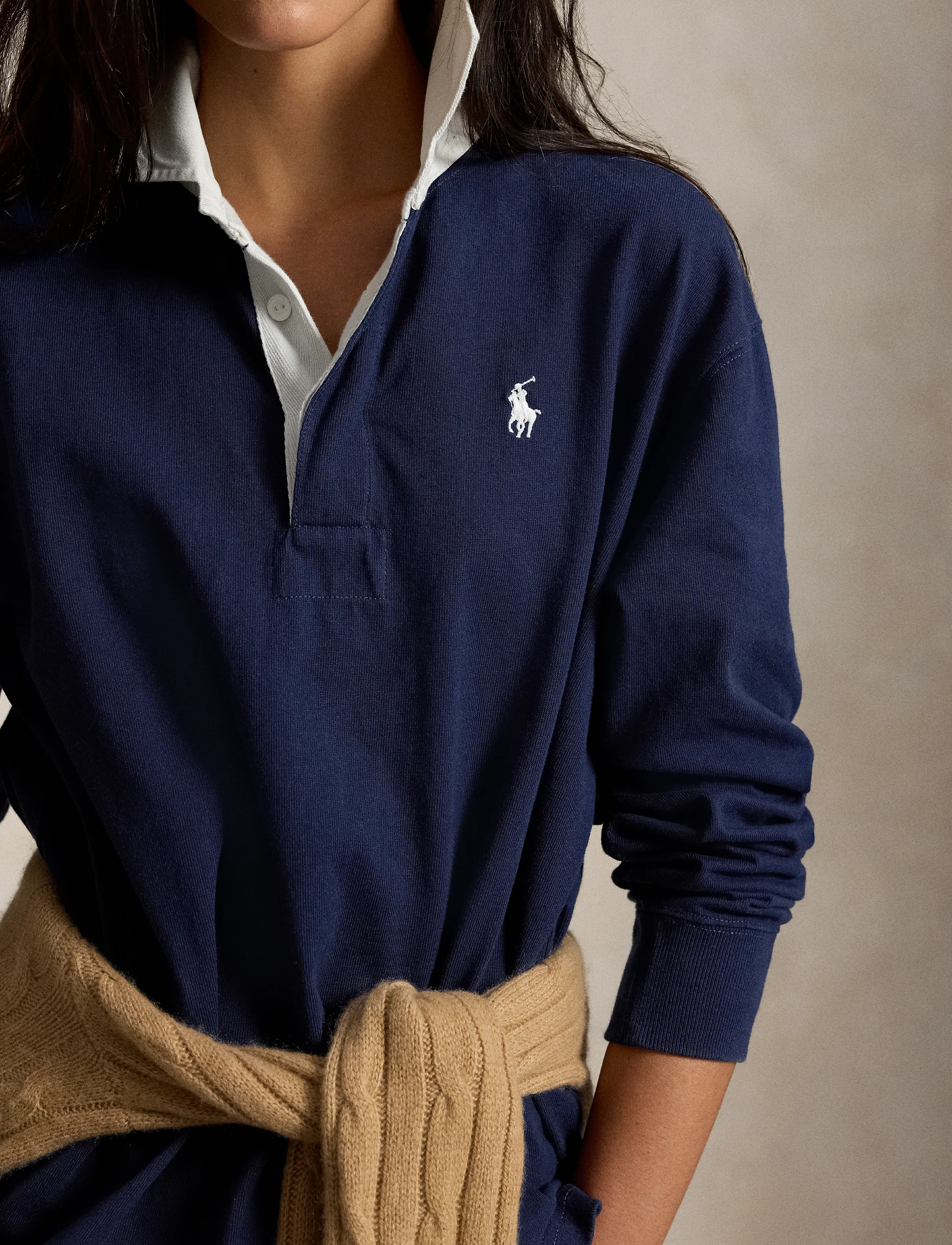 Polo Ralph Lauren - Oversize Cotton Rugby Shirt - eastside royal - 4
