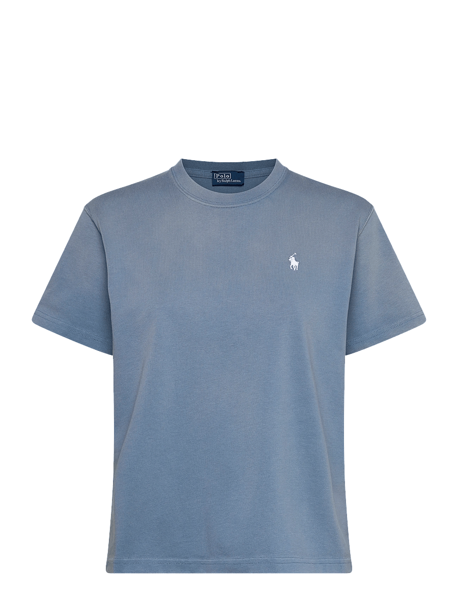 Polo Ralph Lauren - Logo Cotton Jersey Tee - t-shirts - camp blue - 0