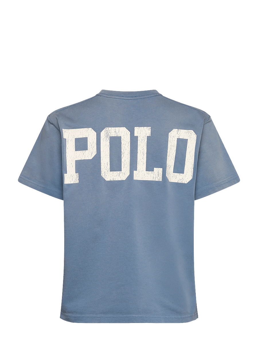 Polo Ralph Lauren - Logo Cotton Jersey Tee - t-shirts - camp blue - 1