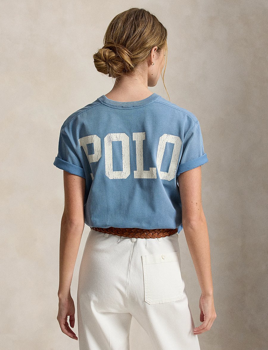 Polo Ralph Lauren - Logo Cotton Jersey Tee - t-shirts - camp blue - 2