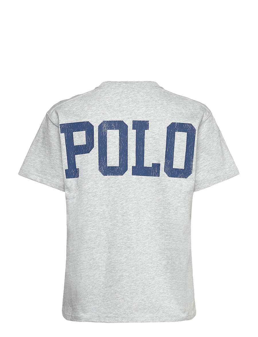Polo Ralph Lauren - Logo Cotton Jersey Tee - t-shirts - grey ash heather - 1
