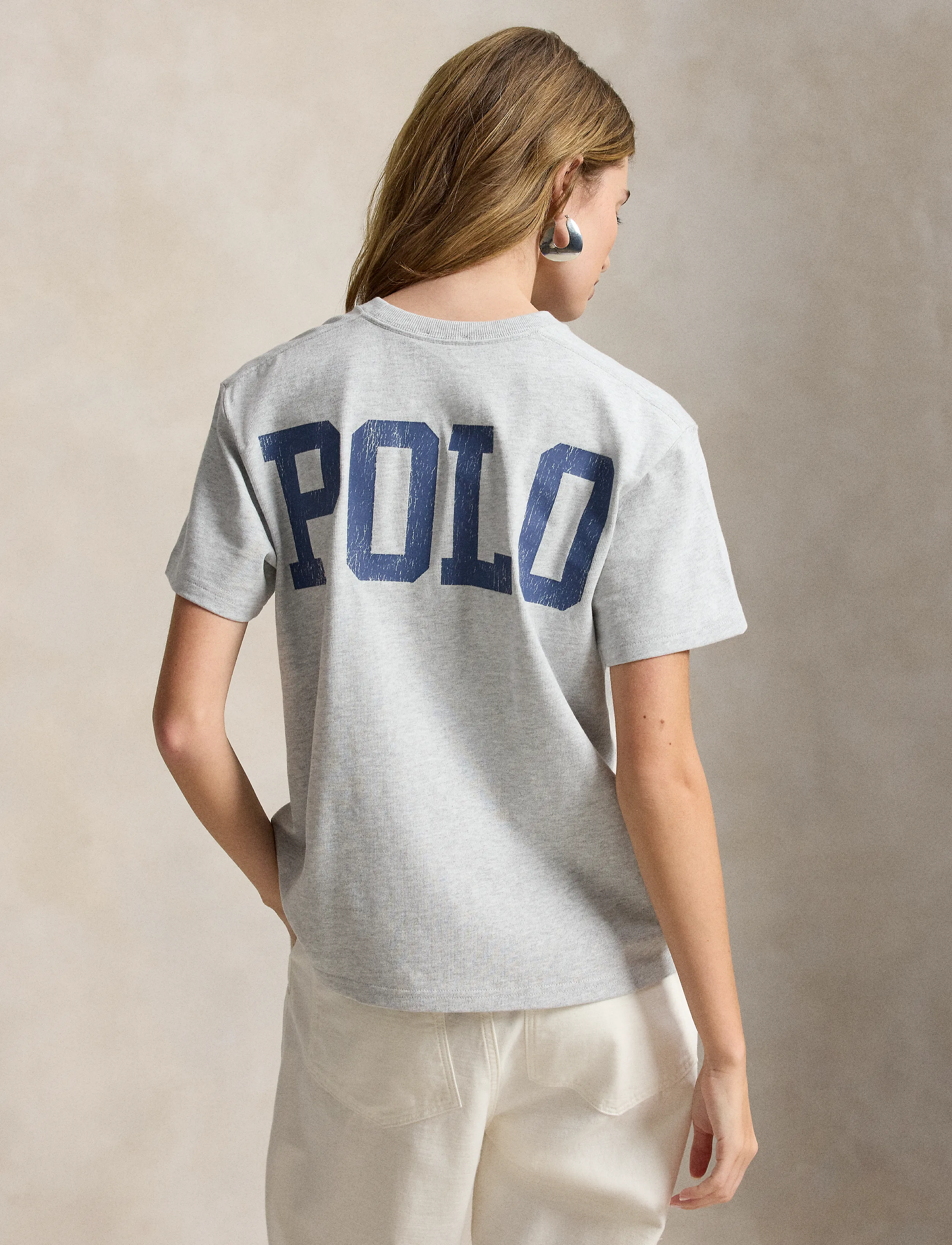 Polo Ralph Lauren - Logo Cotton Jersey Tee - t-shirts - grey ash heather - 2
