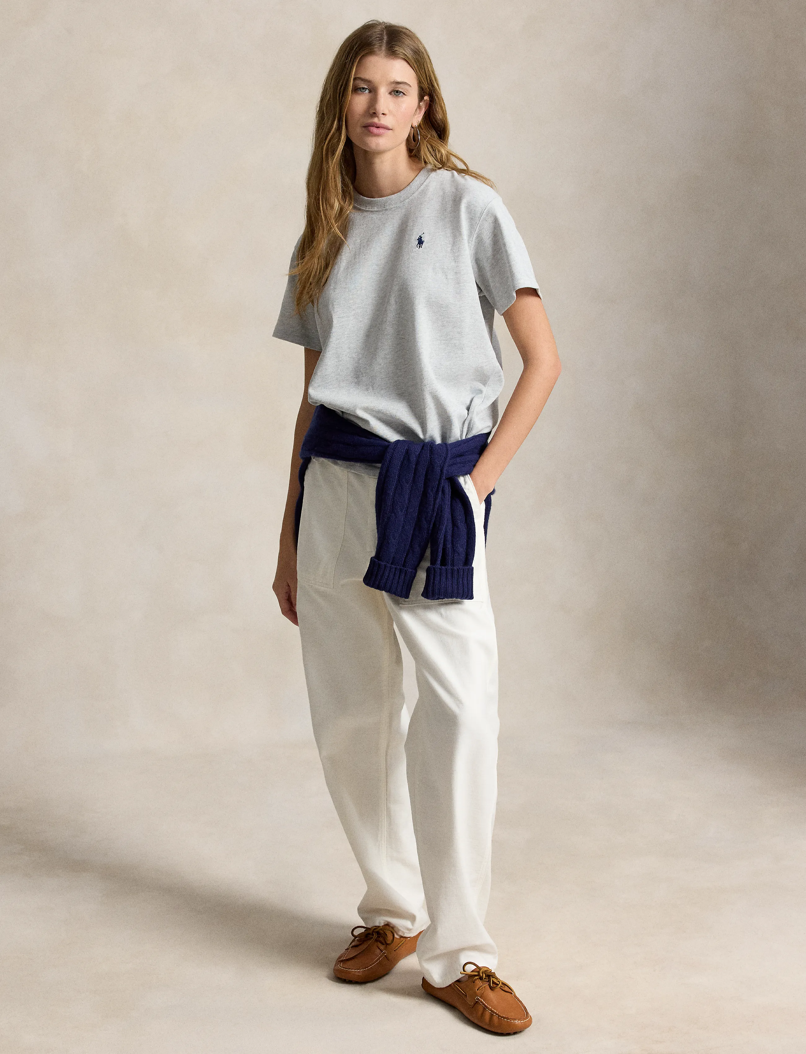 Polo Ralph Lauren - Logo Cotton Jersey Tee - t-shirts - grey ash heather - 3