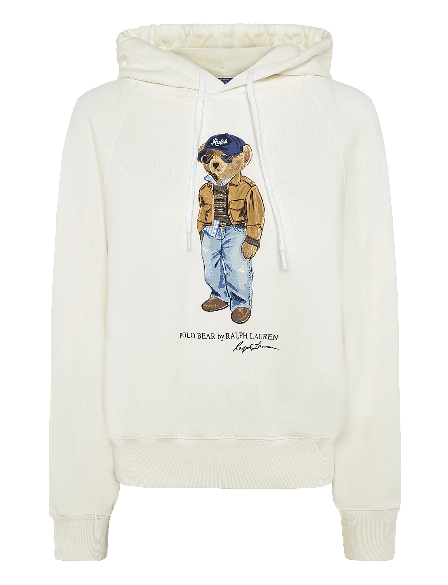 Polo Ralph Lauren - Polo Bear Lightweight Fleece Hoodie - hoodies - warm white - 1