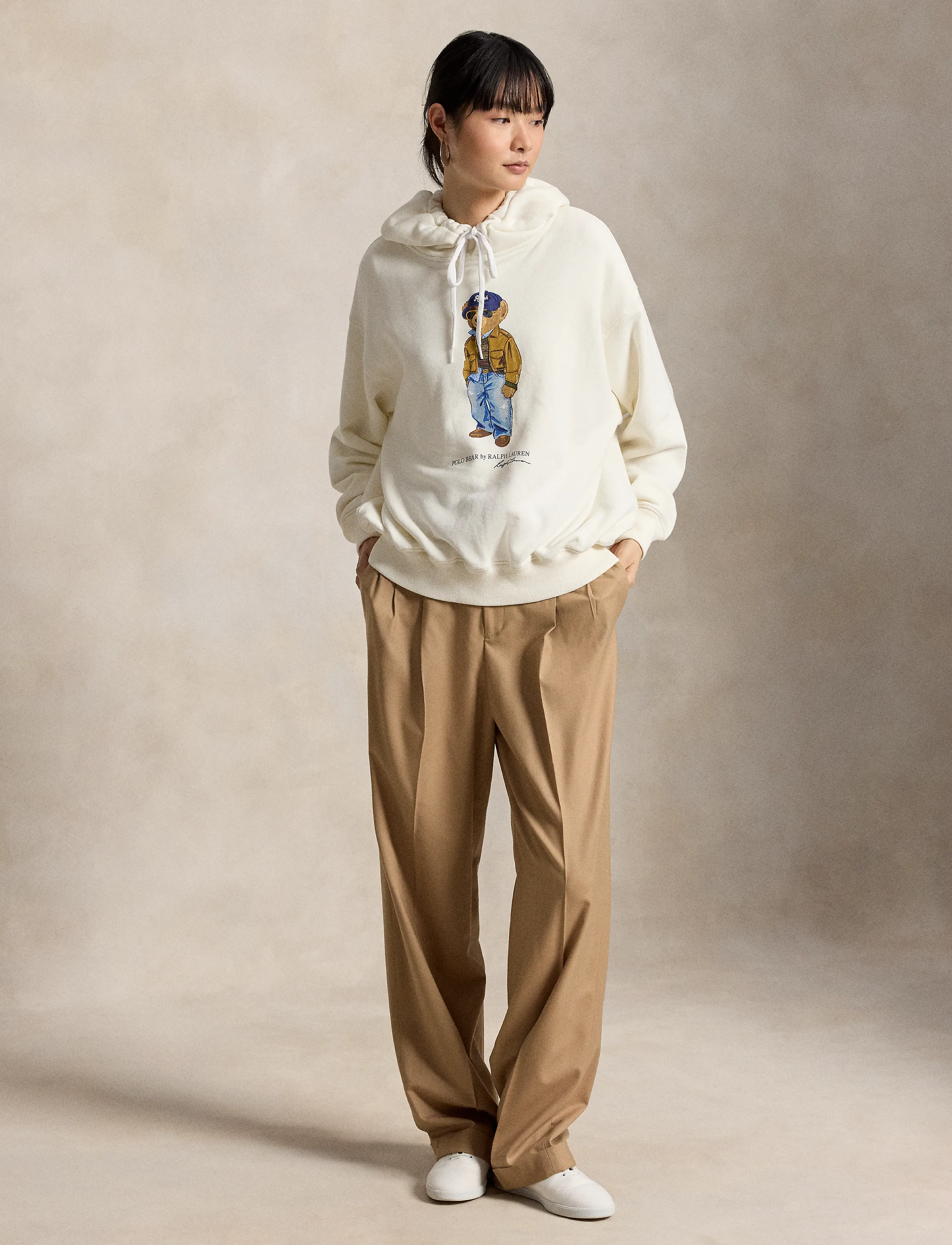 Polo Ralph Lauren - Polo Bear Lightweight Fleece Hoodie - warm white - 4