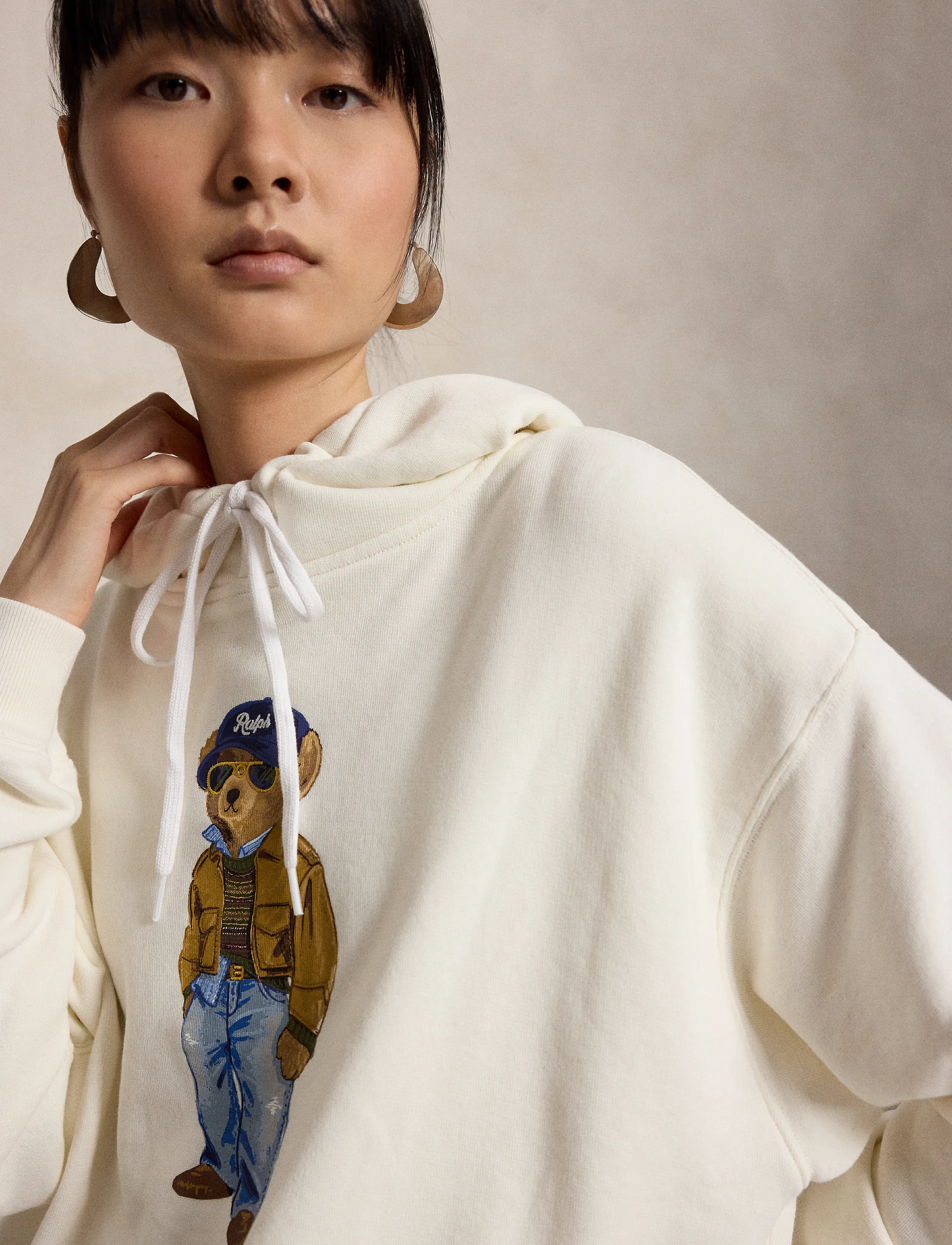 Polo Ralph Lauren - Polo Bear Lightweight Fleece Hoodie - warm white - 5