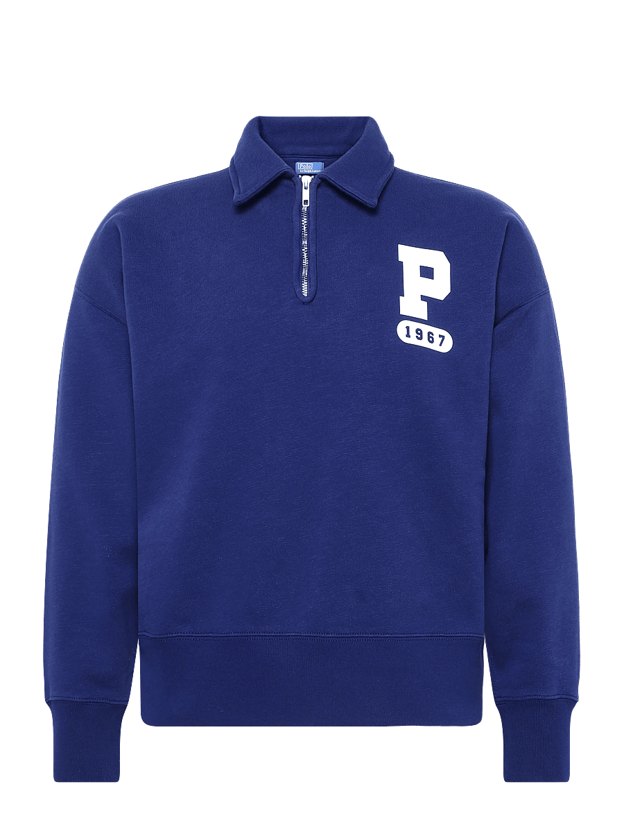 Polo Ralph Lauren - “P” Logo Slub Fleece Quarter-Zip - fleece & mellanlager - fall royal - 1