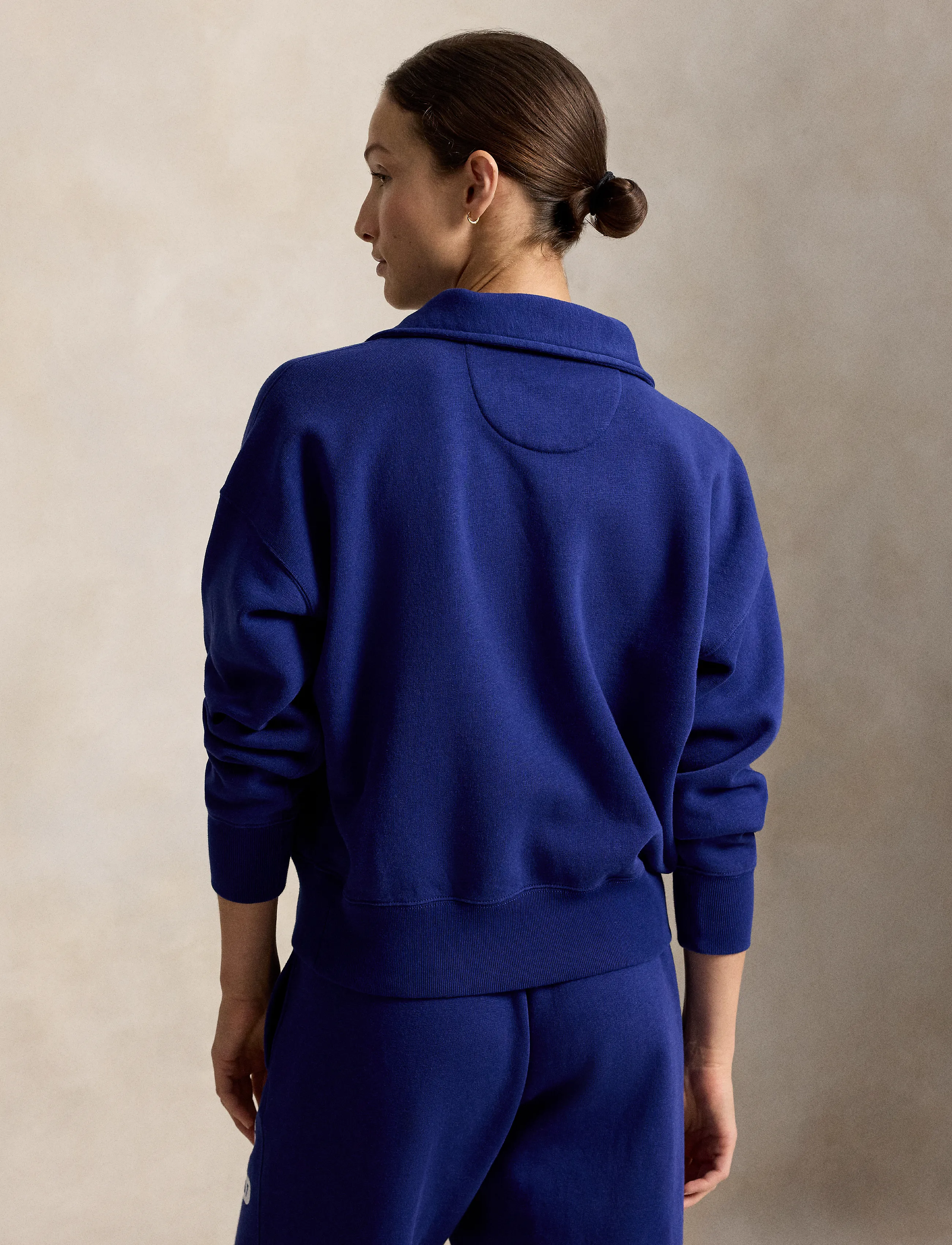 Polo Ralph Lauren - “P” Logo Slub Fleece Quarter-Zip - fleece & mellanlager - fall royal - 3