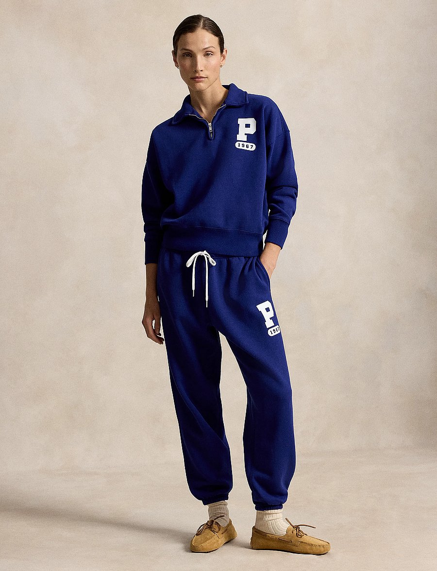 Polo Ralph Lauren - “P” Logo Slub Fleece Quarter-Zip - fleece & mellanlager - fall royal - 4