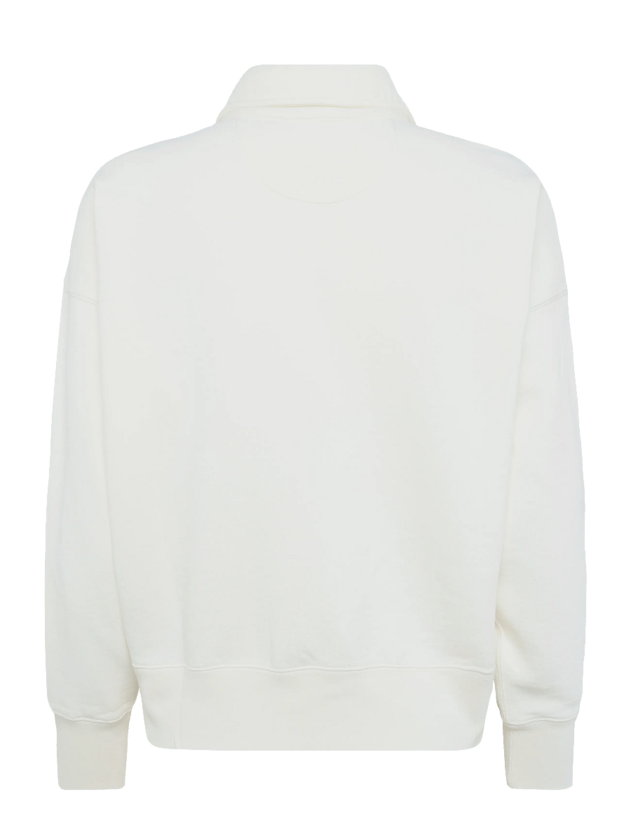 Polo Ralph Lauren - “P” Logo Slub Fleece Quarter-Zip - fliisid ja vahekihid - warm white - 2