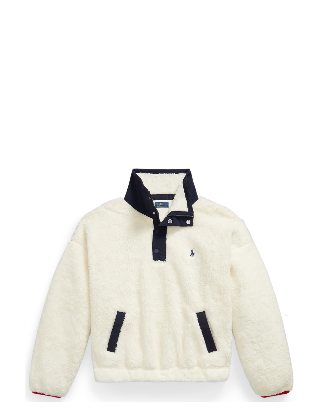Polo Ralph Lauren Polo Bear High-Pile Fleece Funnelneck - Sweatshirts - CLUBHOUSE CREAM M / cream