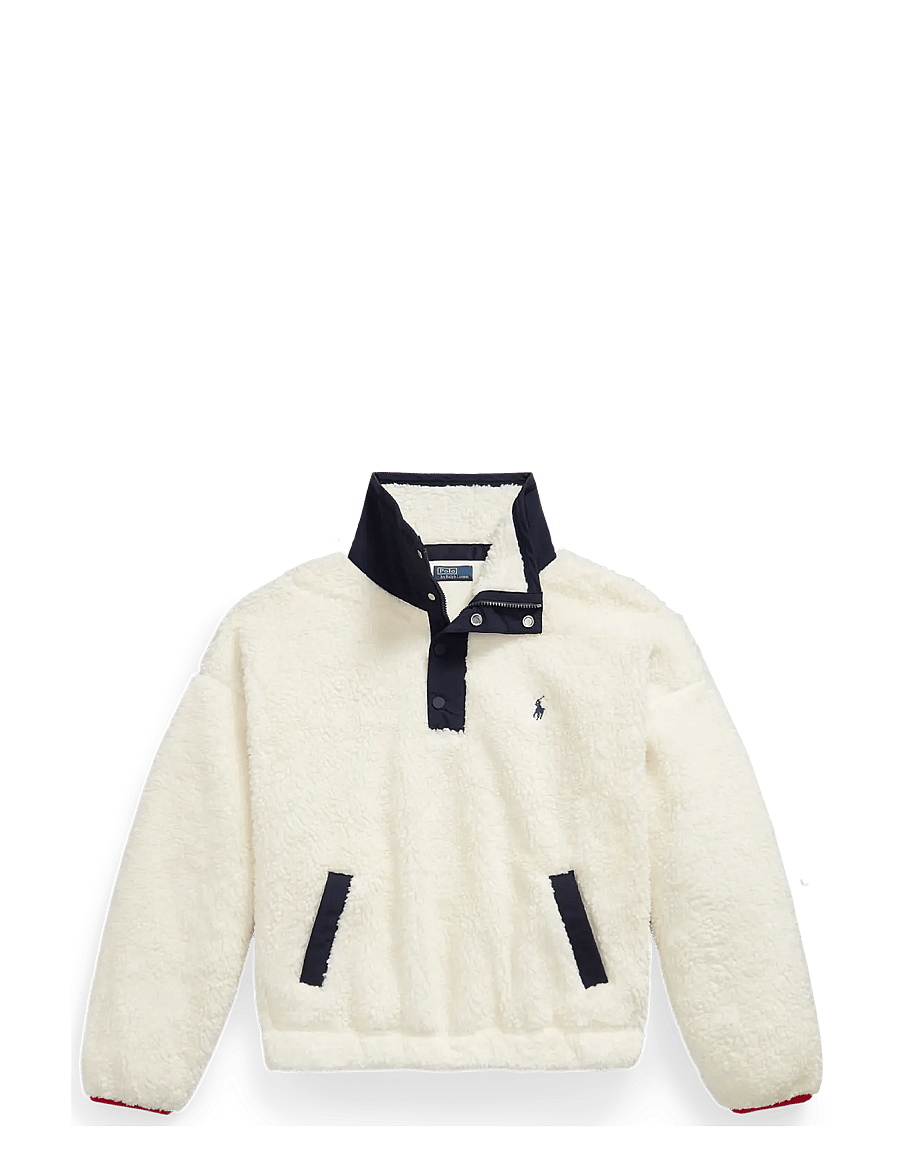 Polo Ralph Lauren - Polo Bear High-Pile Fleece Funnelneck - fleece og mellemlag - clubhouse cream m - 1