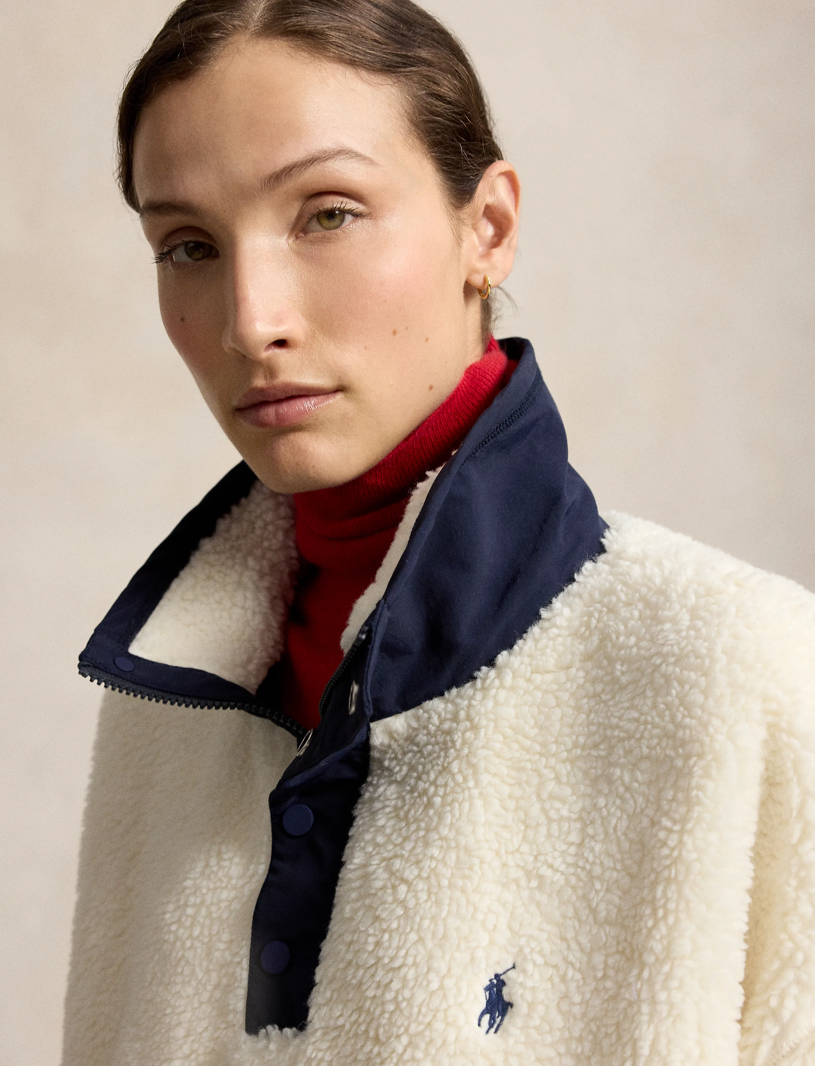 Polo Ralph Lauren - Polo Bear High-Pile Fleece Funnelneck - fleece og mellemlag - clubhouse cream m - 3