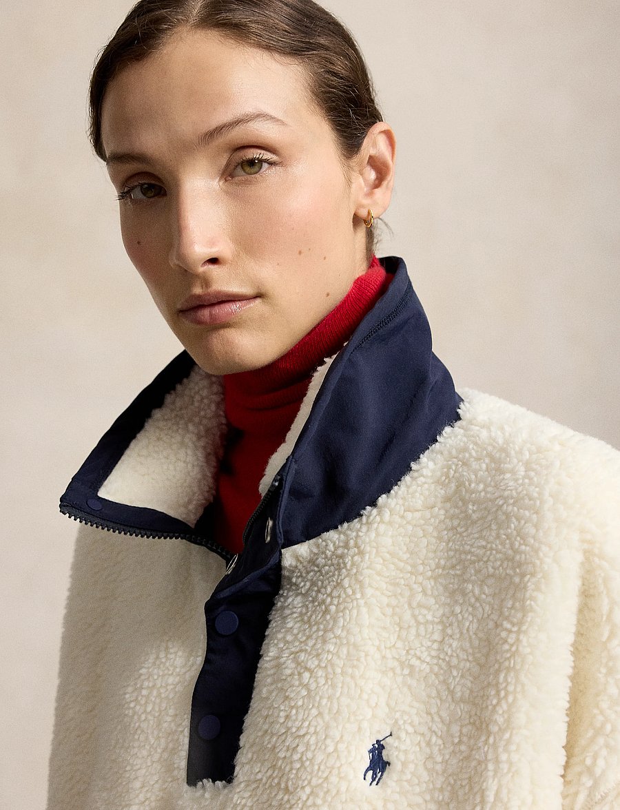Polo Ralph Lauren - Polo Bear High-Pile Fleece Funnelneck - fleece og mellemlag - clubhouse cream m - 3
