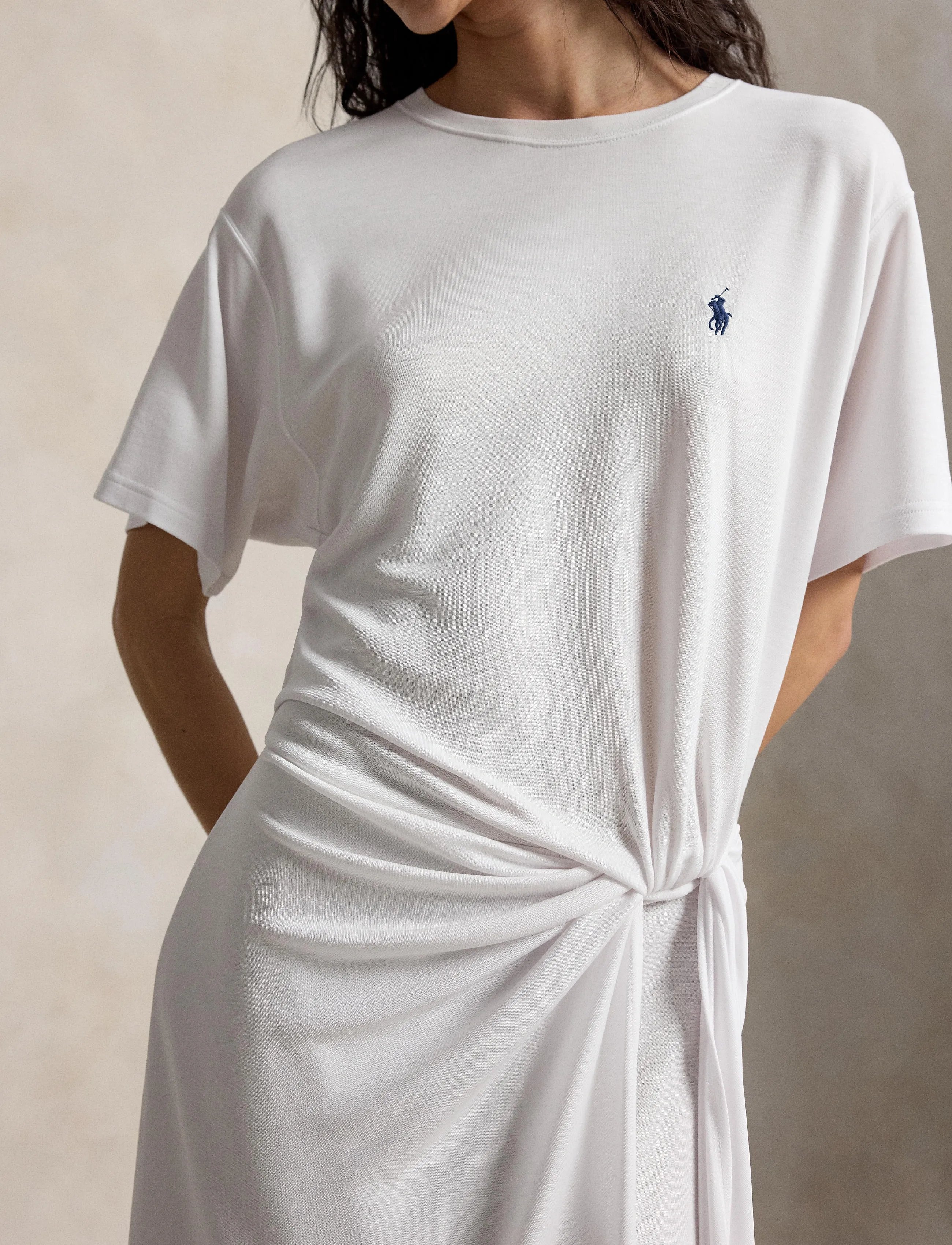 Polo Ralph Lauren - LYOCELL-KNT-DRESSES - maxikjoler - white - 4