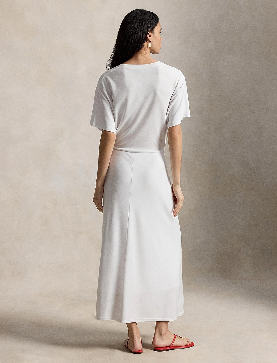 Polo Ralph Lauren - LYOCELL-KNT-DRESSES - maxi dresses - white - 5