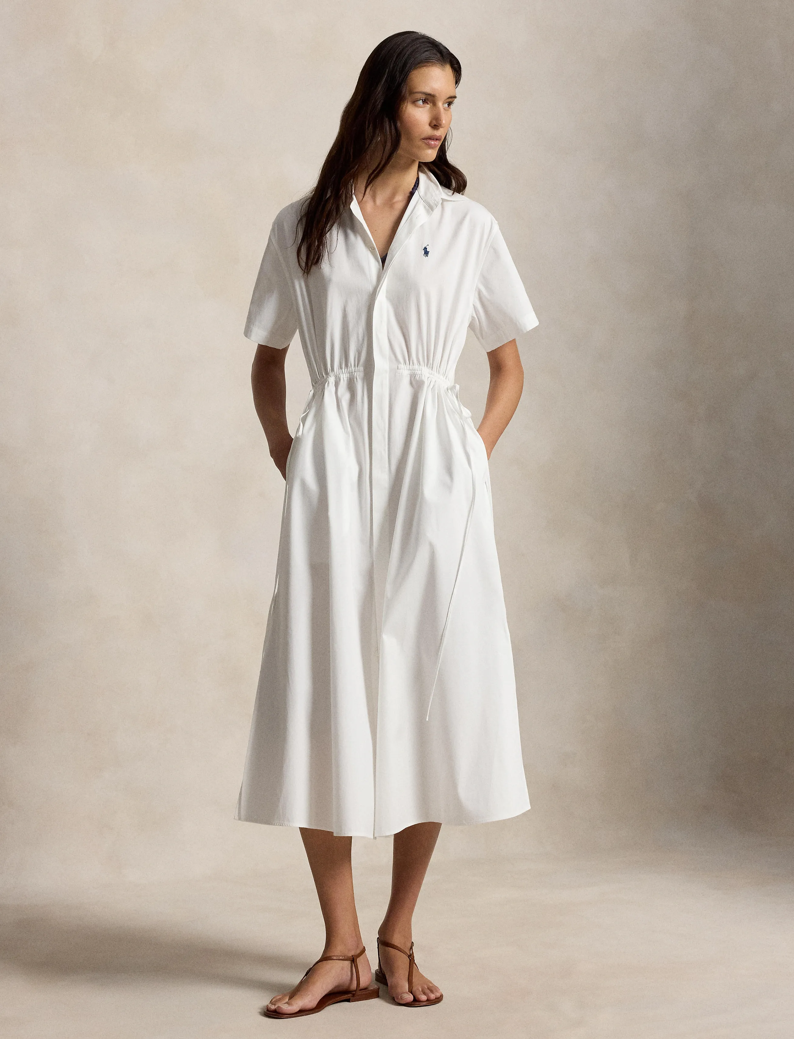 Polo Ralph Lauren 80/2 MW CTN PW-WVN-DRESSES - Maxiklänningar - WHITE / white