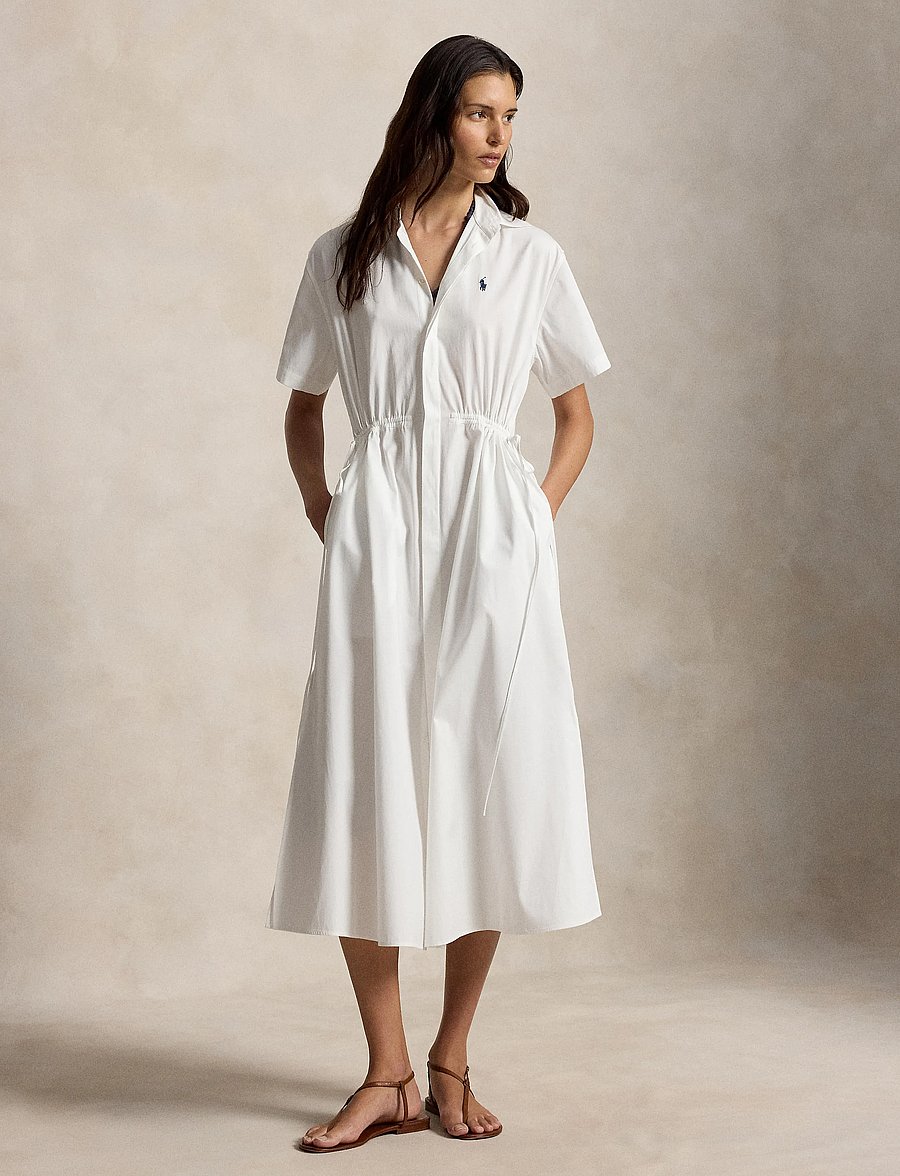 Polo Ralph Lauren - 80/2 MW CTN PW-WVN-DRESSES - maxikjoler - white - 0