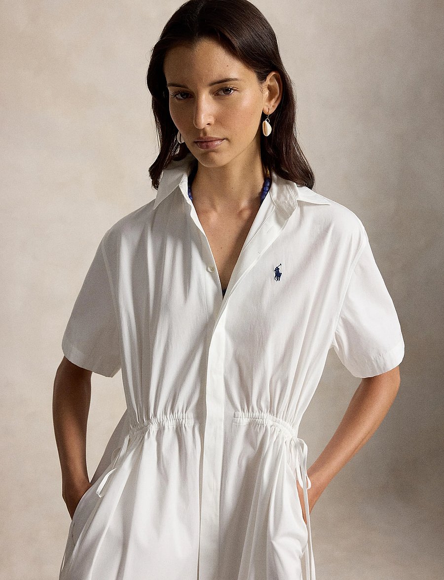 Polo Ralph Lauren - 80/2 MW CTN PW-WVN-DRESSES - maxikjoler - white - 2