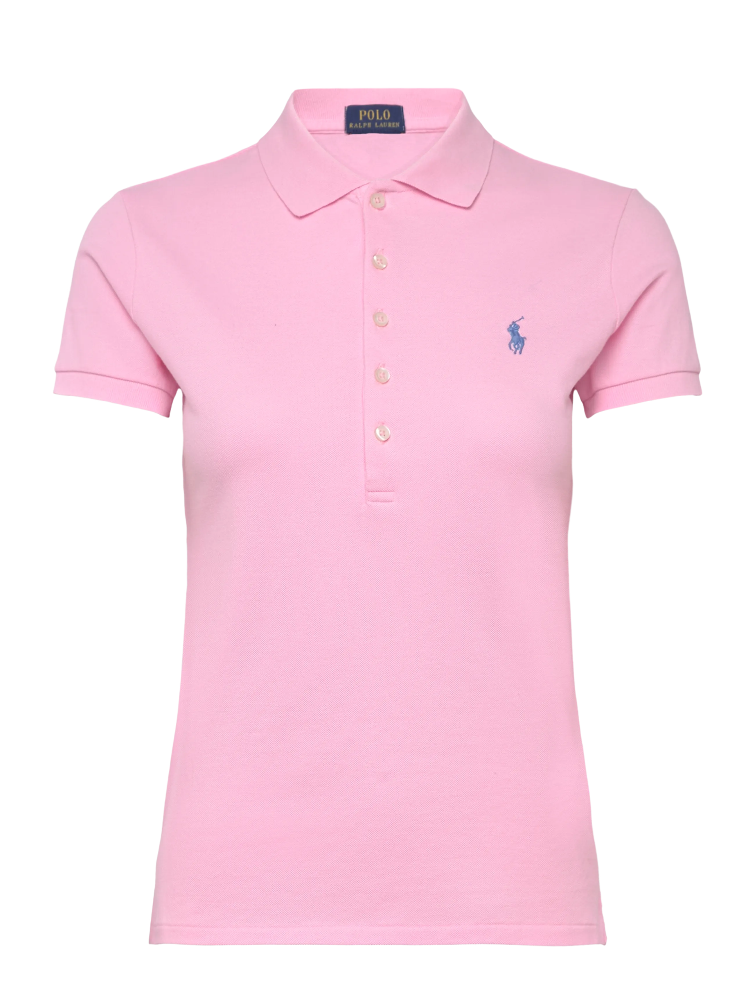 Polo Ralph Lauren 30/1S Gs Str Mesh-Knt-Polo, M, T-shirts & Oberteile, Rosa - Short-sleeved, Frauen