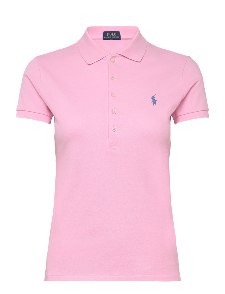 Polo Ralph Lauren - 30/1S GS STR MESH-KNT-POLO - t-shirts & tops - carmel pink - 0