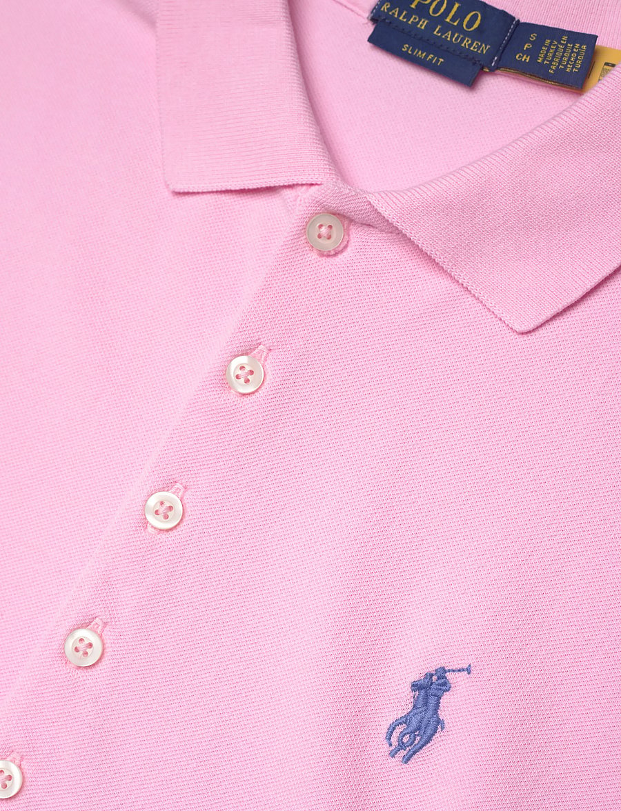 Polo Ralph Lauren - 30/1S GS STR MESH-KNT-POLO - t-shirts & tops - carmel pink - 2