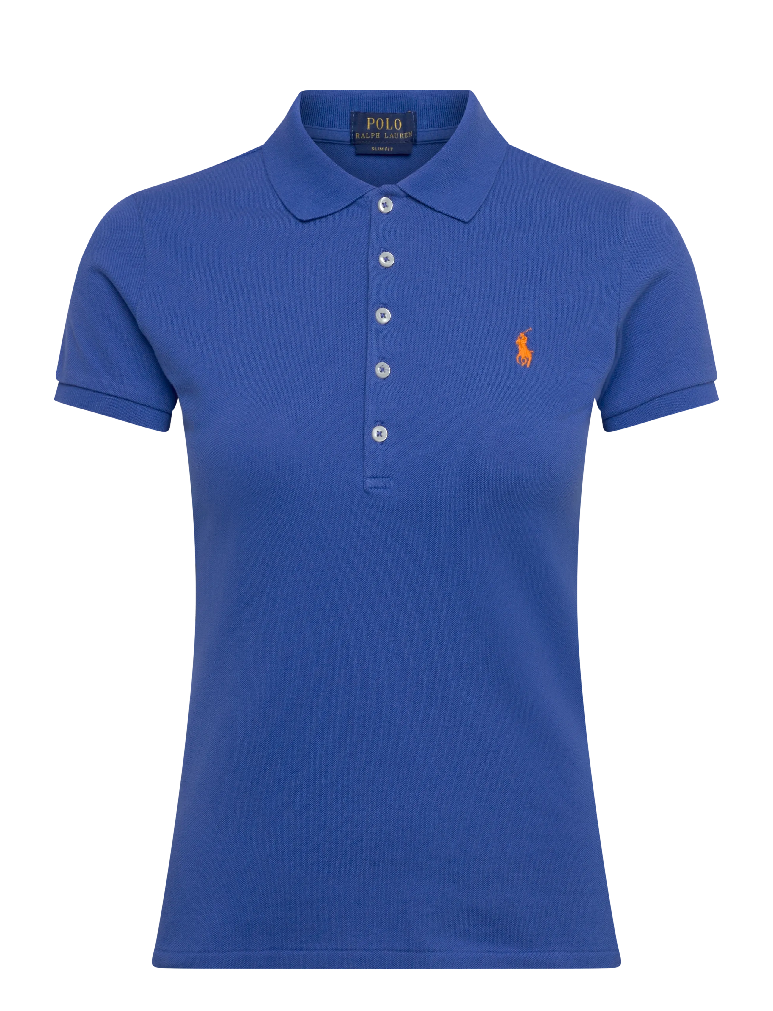 Polo Ralph Lauren 30/1S Gs Str Mesh-Knt-Polo, XS, T-shirts & Oberteile, Blau - Short-sleeved, Frauen