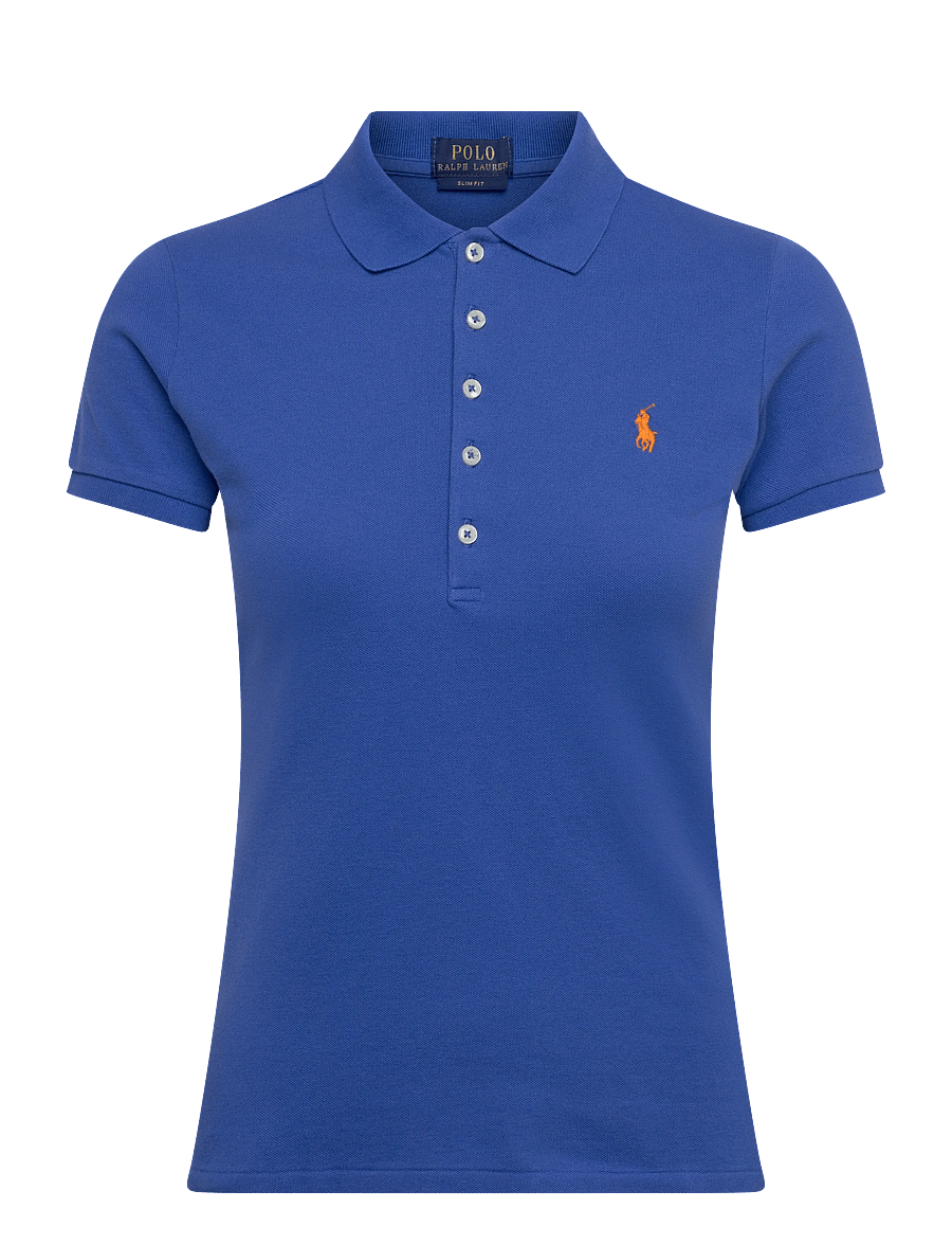 Polo Ralph Lauren - 30/1S GS STR MESH-KNT-POLO - t-shirts & tops - new iris blue/c24 - 0