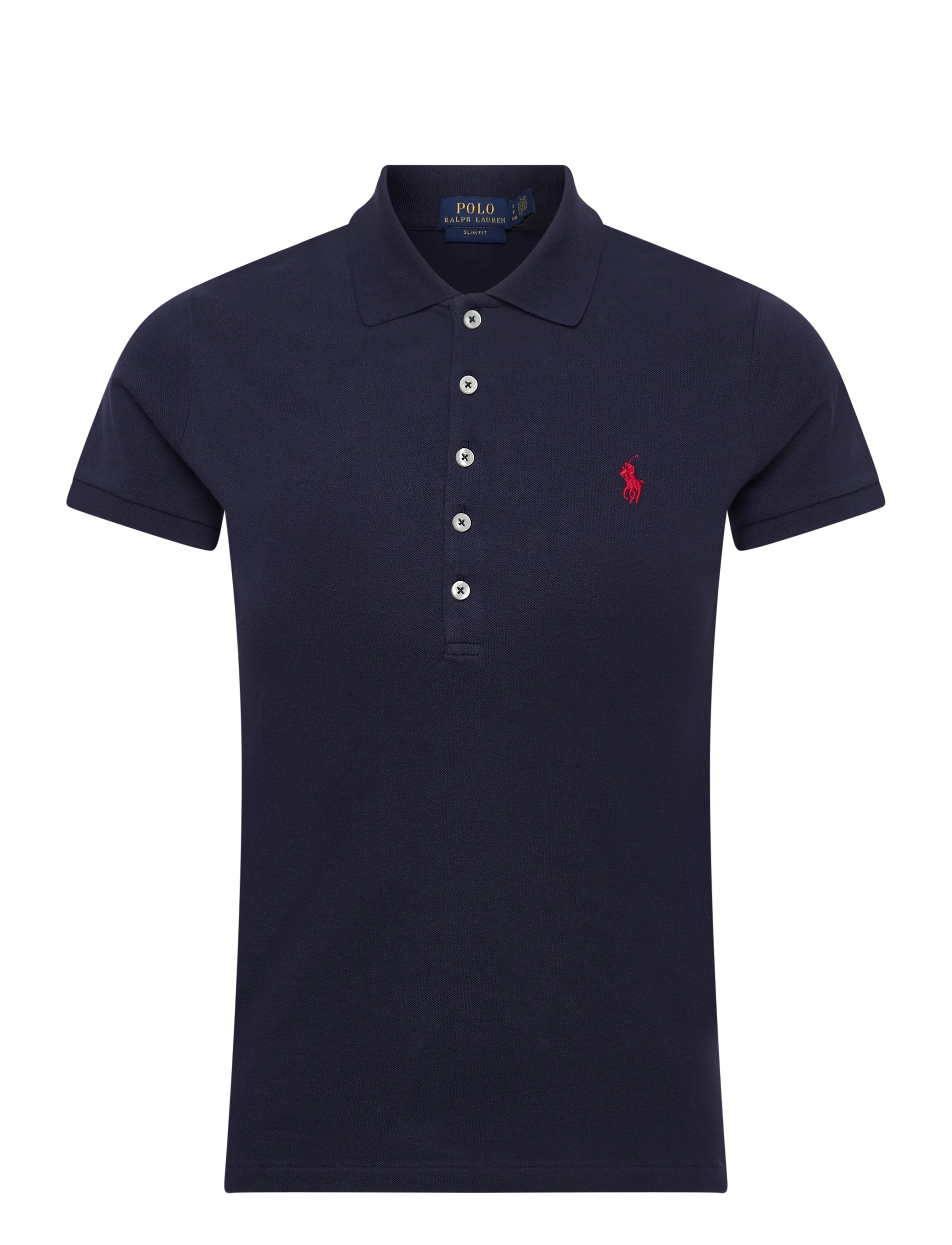 Polo Ralph Lauren 30/1S Gs Str Mesh-Knt-Polo, XL, T-shirts & Oberteile, Marineblau - Short-sleeved, Frauen