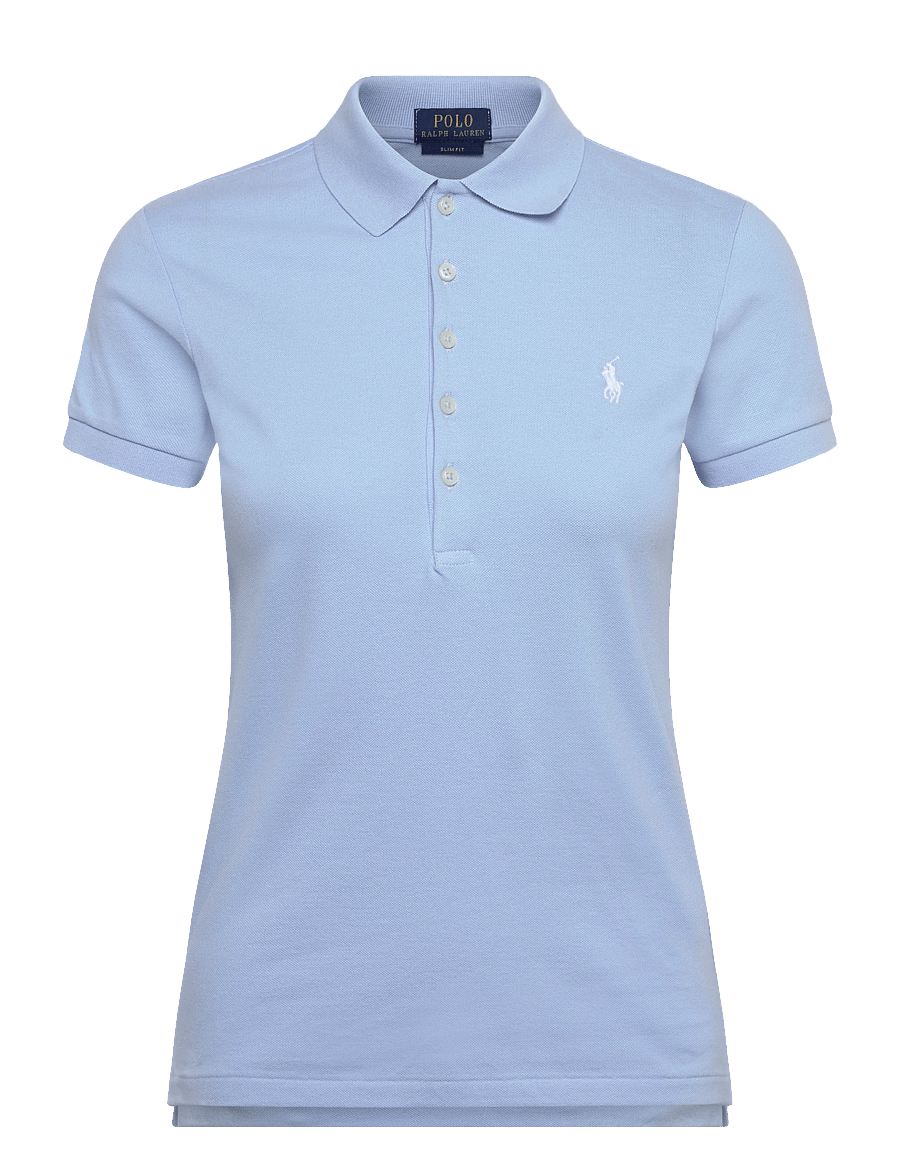 Polo Ralph Lauren - 30/1S GS STR MESH-KNT-POLO - t-shirts & tops - office blue/c1750 - 0