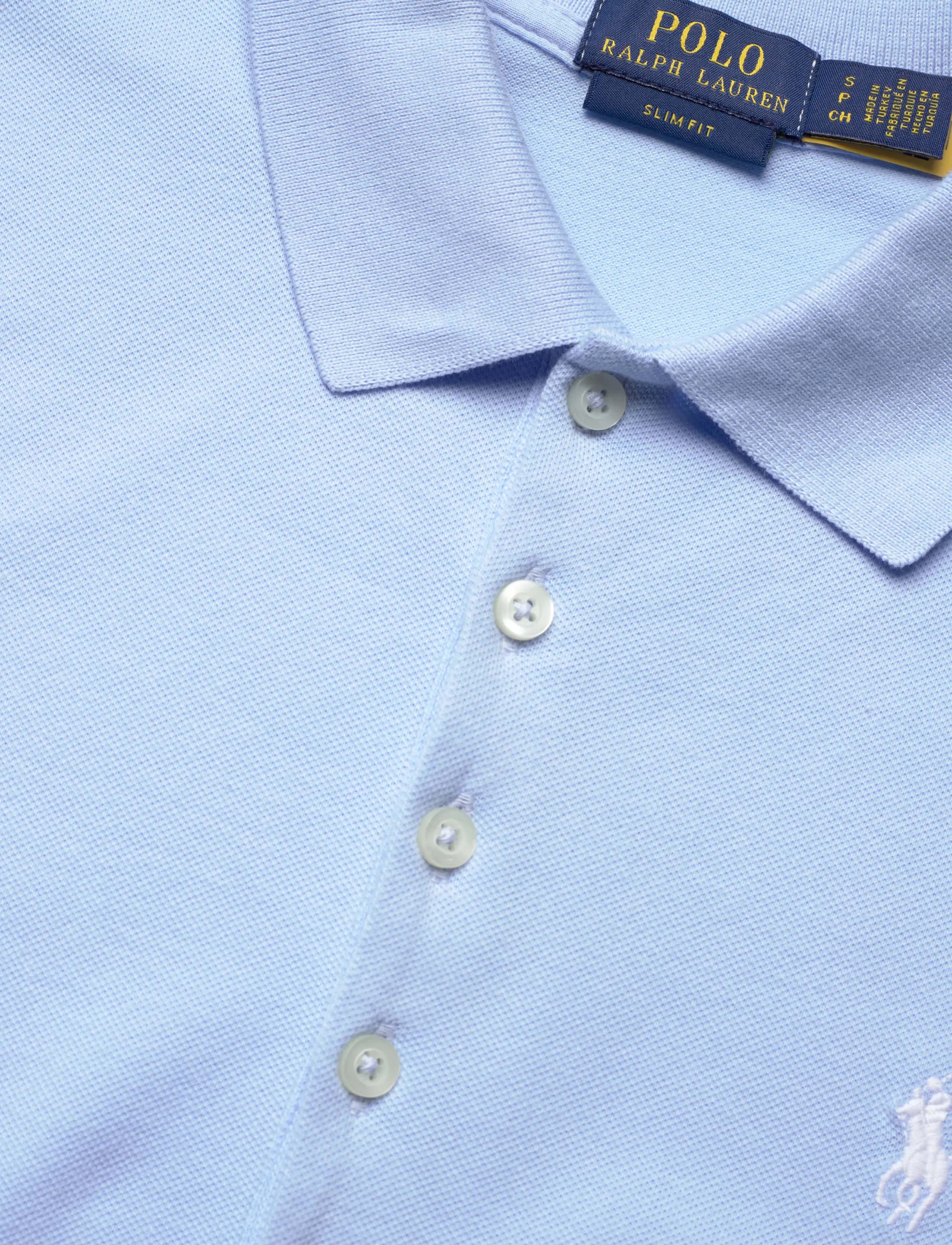 Polo Ralph Lauren - 30/1S GS STR MESH-KNT-POLO - t-shirts & tops - office blue/c1750 - 2
