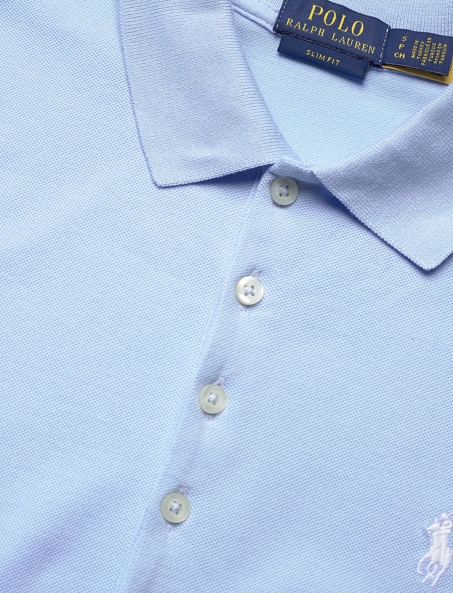 Polo Ralph Lauren - 30/1S GS STR MESH-KNT-POLO - t-shirts & tops - office blue/c1750 - 2