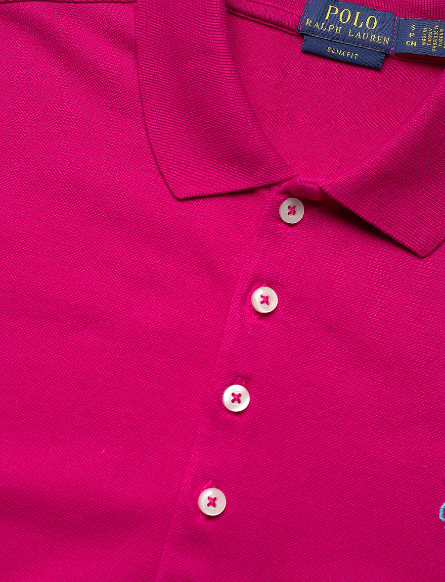 Polo Ralph Lauren - 30/1S GS STR MESH-KNT-POLO - t-shirts & tops - pink sky/c6315 - 2
