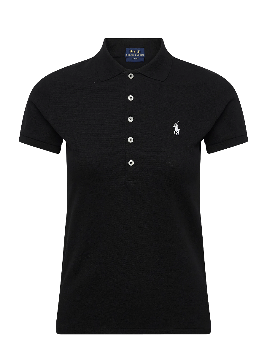 Polo Ralph Lauren - 30/1S GS STR MESH-KNT-POLO - t-shirts & tops - polo black/white - 0