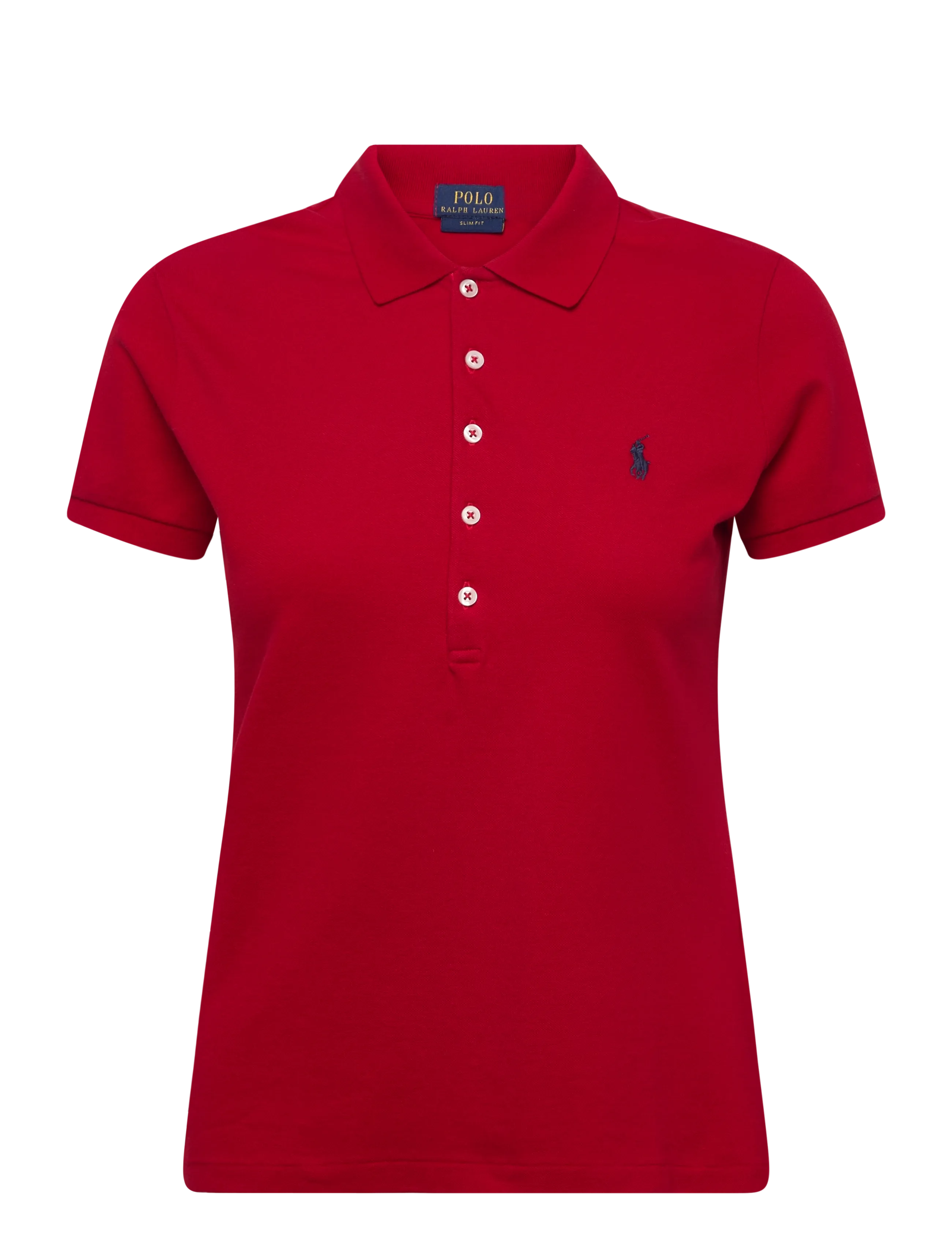 Polo Ralph Lauren 30/1S Gs Str Mesh-Knt-Polo, S, T-shirts & Oberteile, Rot - Short-sleeved, Frauen