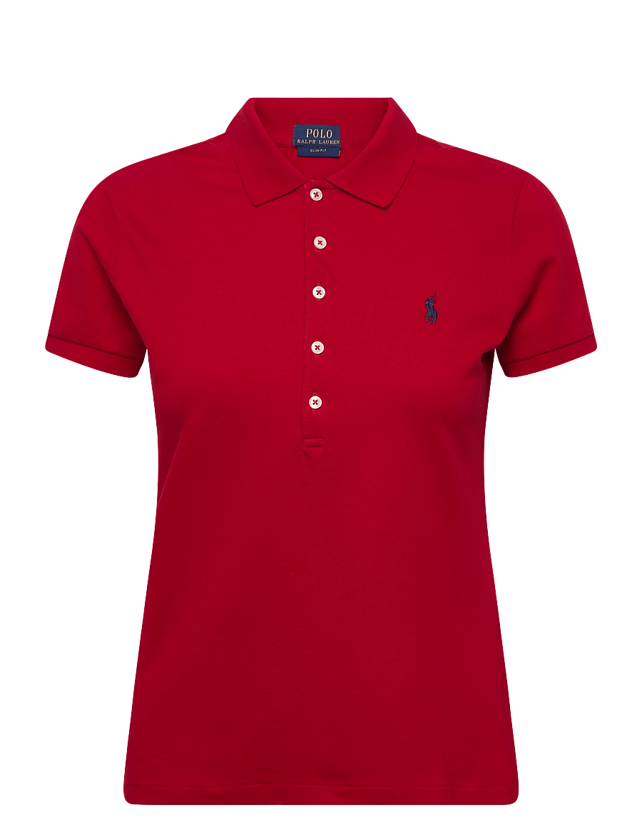 Polo Ralph Lauren - 30/1S GS STR MESH-KNT-POLO - t-shirts & tops - rl2000 red/navy p - 0