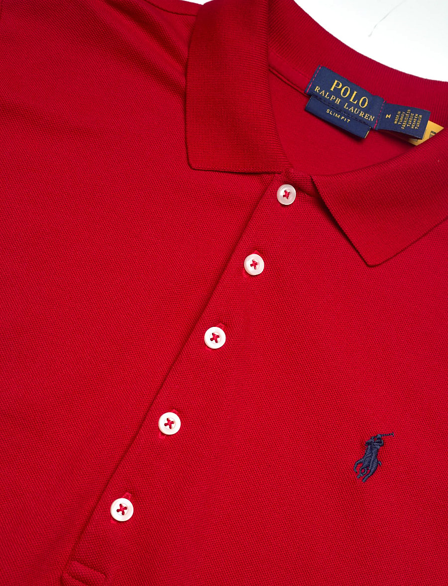 Polo Ralph Lauren - 30/1S GS STR MESH-KNT-POLO - t-shirts & tops - rl2000 red/navy p - 2