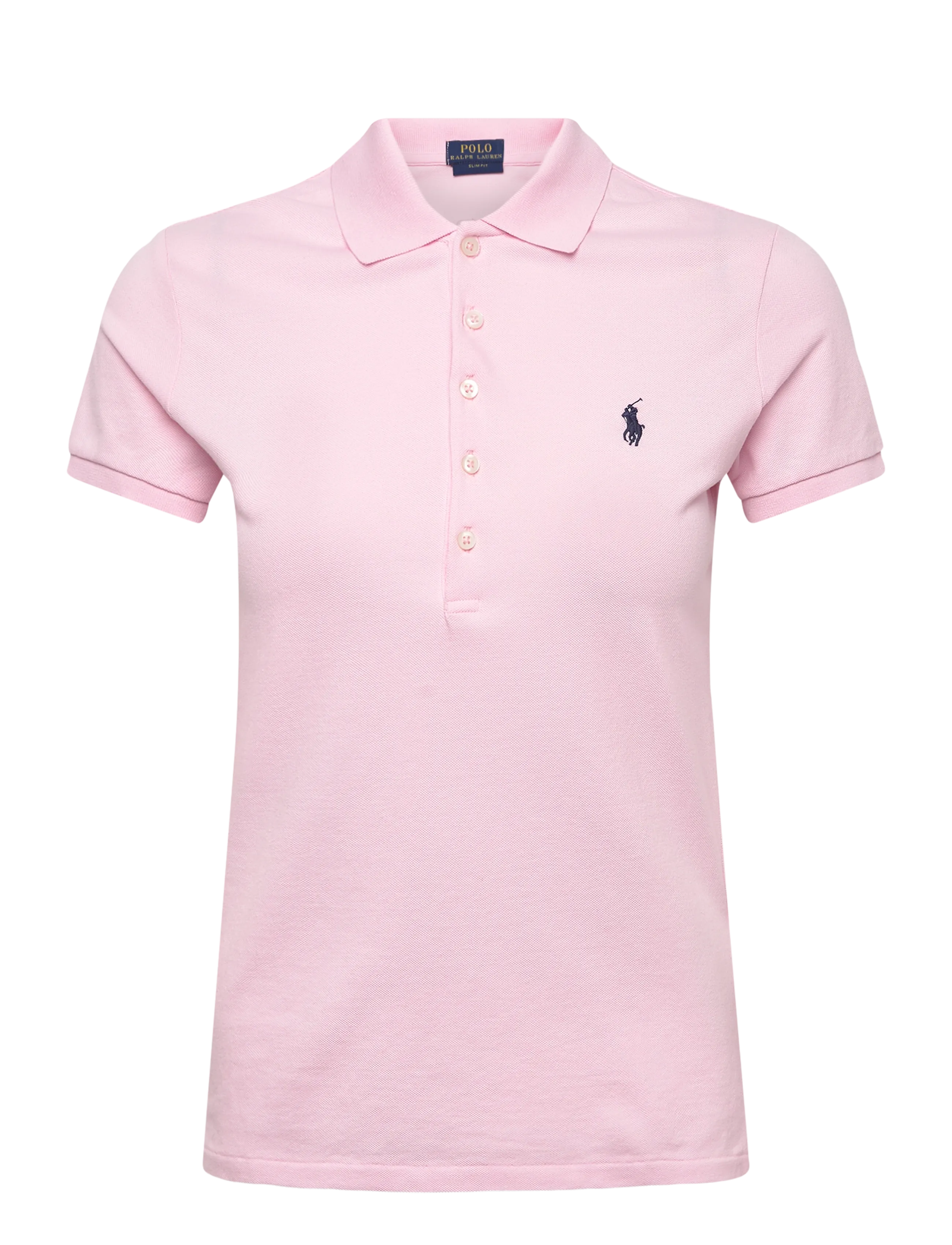 Polo Ralph Lauren 30/1S Gs Str Mesh-Knt-Polo, S, T-shirts & Oberteile, Rosa - Short-sleeved, Frauen