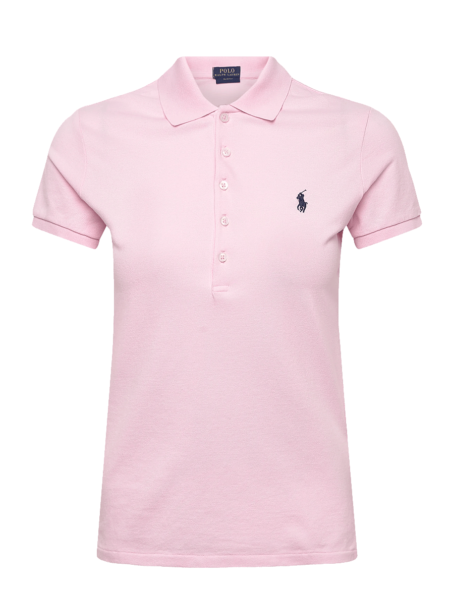 Polo Ralph Lauren - 30/1S GS STR MESH-KNT-POLO - t-shirts & tops - sunkissed pink - 0