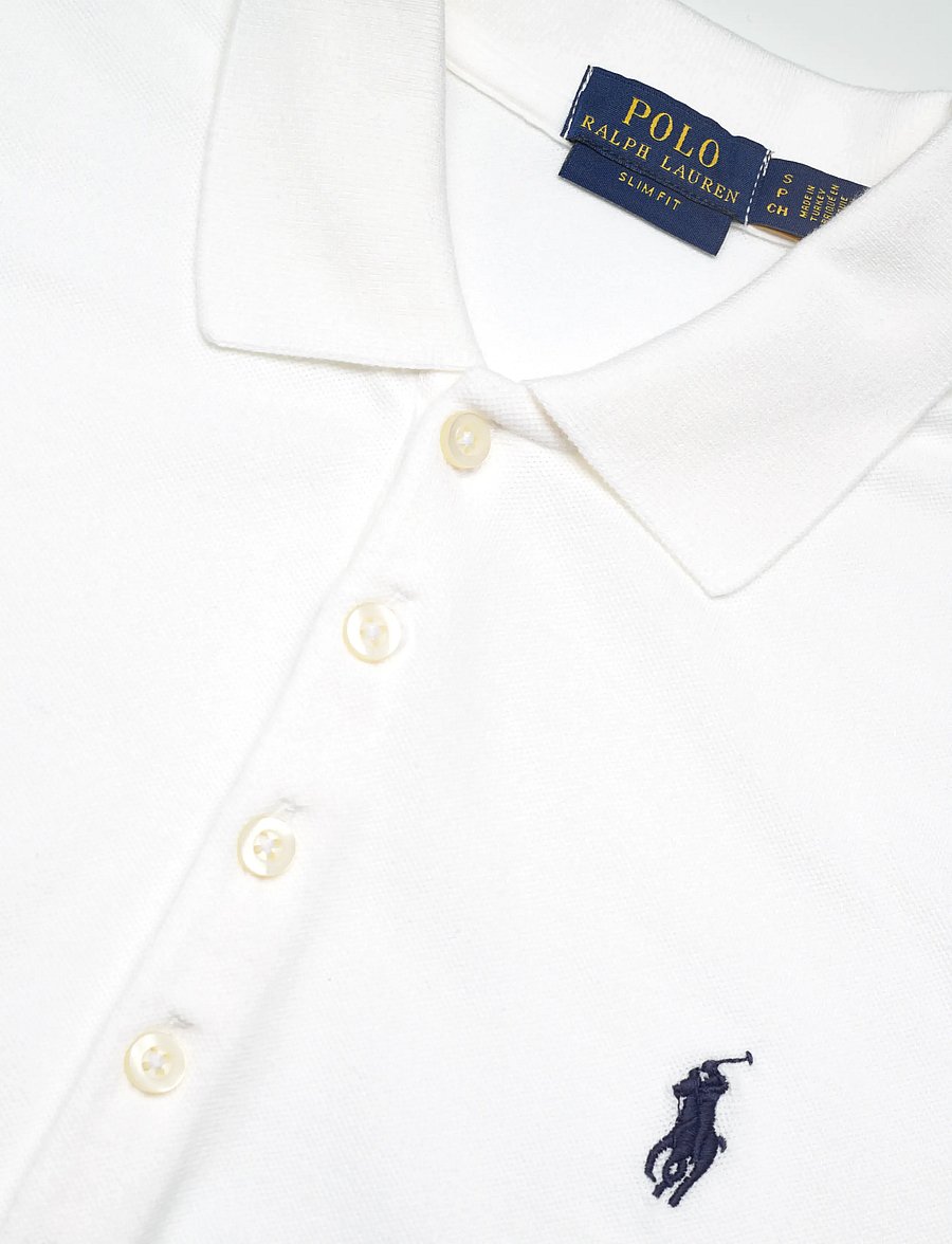 Polo Ralph Lauren - 30/1S GS STR MESH-KNT-POLO - t-shirts & tops - white - 2