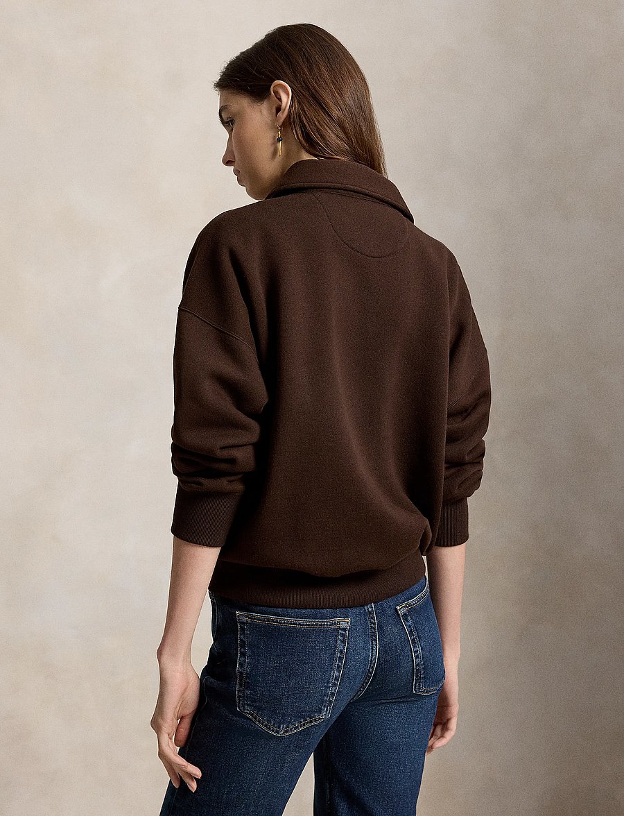 Polo Ralph Lauren - Sweatshirt med kort dragkedja - sweatshirts & hoodies - circuit brown - 3