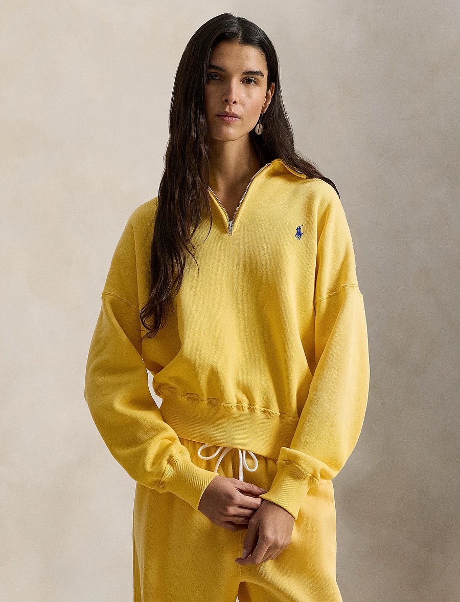 Polo Ralph Lauren - Fleece Quarter-Zip - sweatshirts & hoodies - collegiate yellow - 0