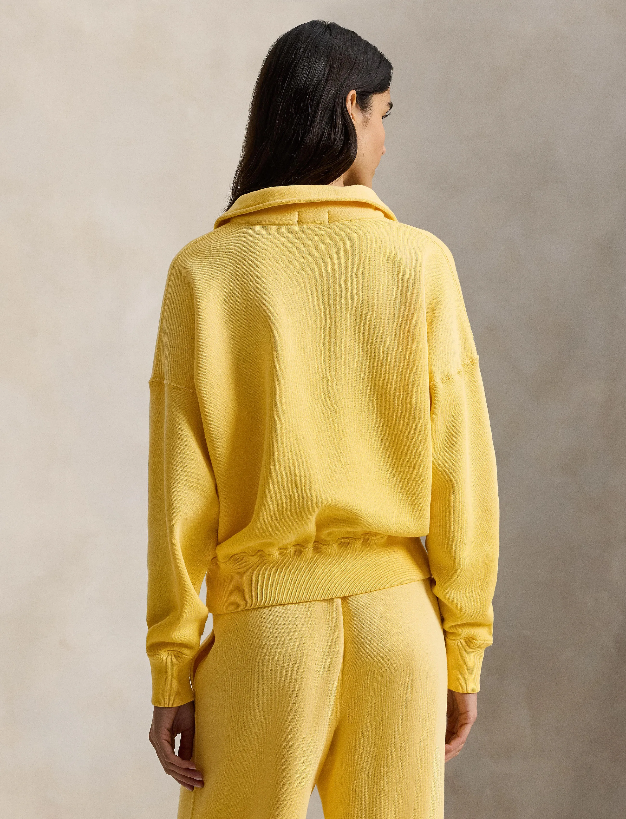 Polo Ralph Lauren - Fleece Quarter-Zip - sweatshirts & hættetrøjer - collegiate yellow - 3