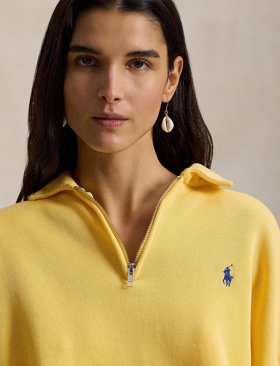 Polo Ralph Lauren - Fleece Quarter-Zip - sweatshirts & hoodies - collegiate yellow - 4