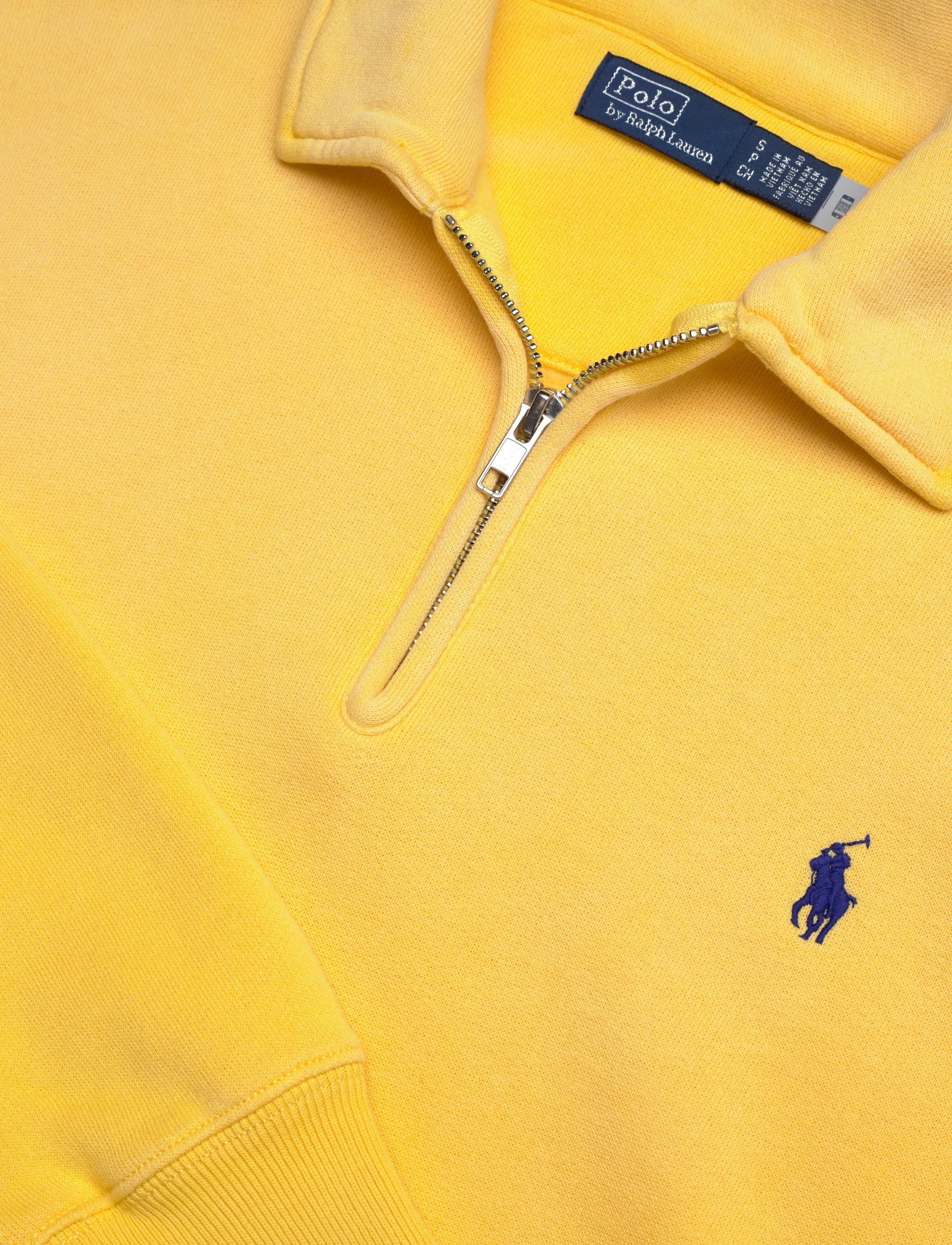 Polo Ralph Lauren - Fleece Quarter-Zip - sweatshirts & hættetrøjer - collegiate yellow - 5